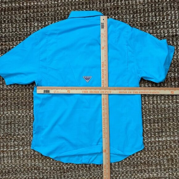 Columbia PFG Performance Outdoor Shirt Fishing Hiking (Medium) Blue Vent… - Picture 5 of 7
